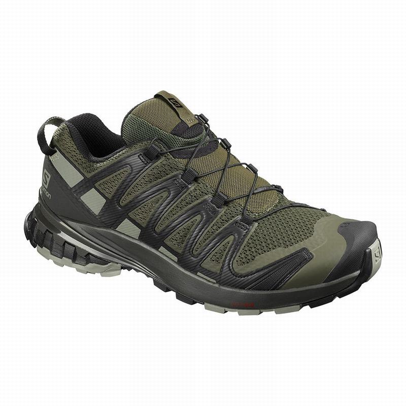 SALOMON XA PRO 3D V8 Philippines - Men's Trail Running Shoes - Olive | 493167-QDC